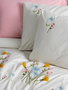 L'essentiel linge de maison Juego de funda de edredón Delbin - Pink, Rosa y Blanco, Doble